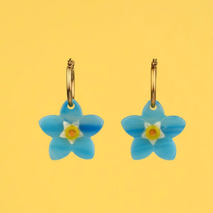 Boucles d'oreilles Myosotis - Coucou Suzette - Bleu Jolie Caen