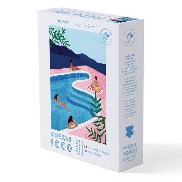 Puzzle 1000 pièces - Pool Ladies par Maja Tomljanovic  - Bleu Jolie Caen