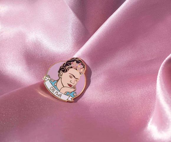 Pin's Frida Kahlo - Malicieuse - Bleu Jolie Caen