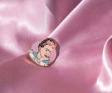 Pin's Frida Kahlo - Malicieuse - Bleu Jolie Caen