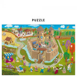 Puzzle Moyen Âge 150 pièces - Pirouette Cacahouète - Bleu Jolie Caen